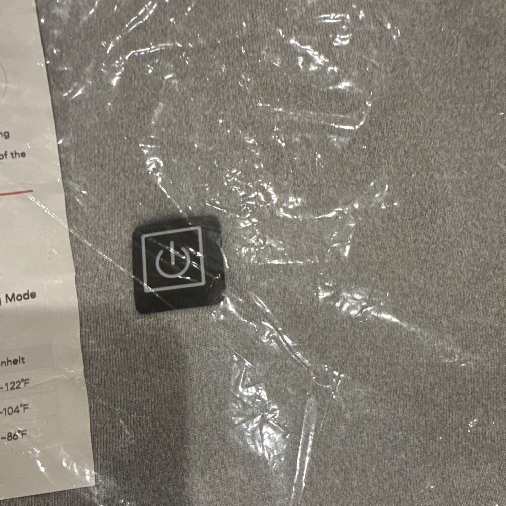 New Men’s Large Heated Grey Hoodie(no Battery Pack Included) USB Battery Pack